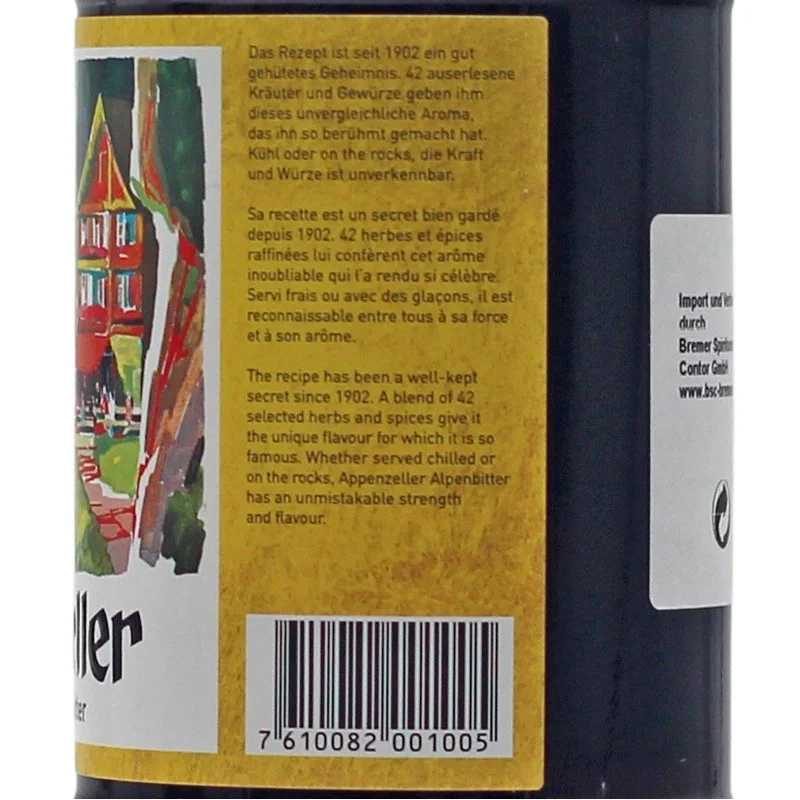 Appenzeller Alpenbitter 1L 29 % vol Appenzeller Alpenbitter 1L 29 % vol