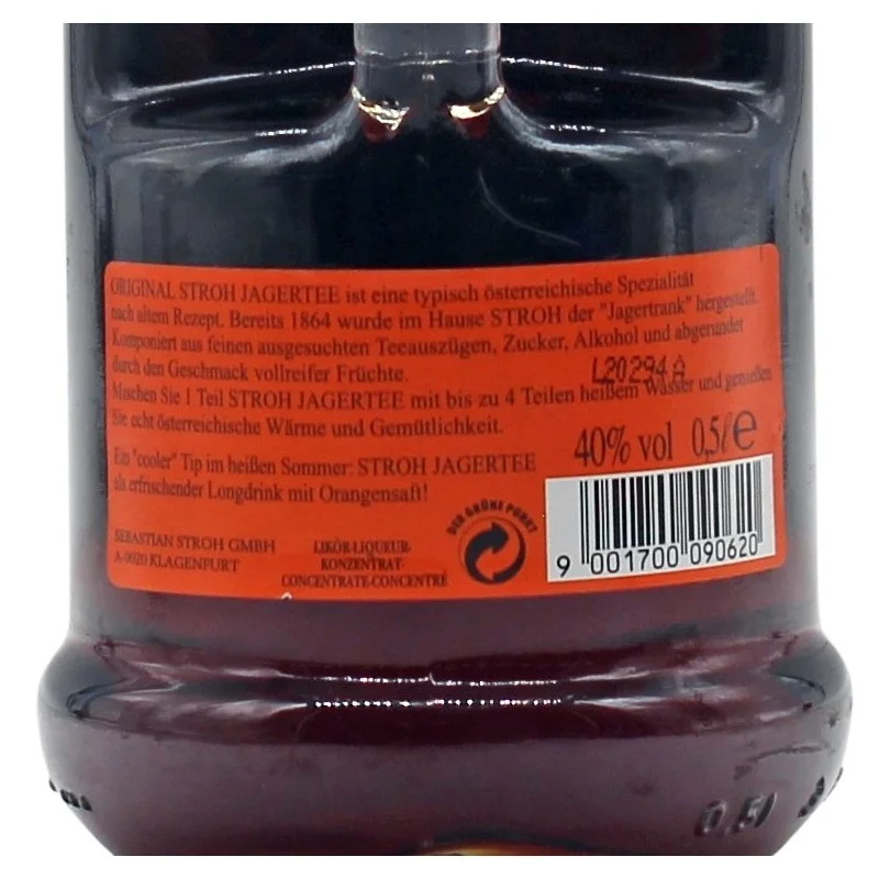 Stroh Jagertee Konzentrat 0,5 L 40% vol Stroh Jagertee Konzentrat 0,5 L 40% vol