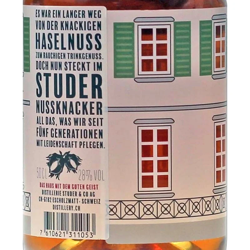 Studer Nussknacker Haselnuss Likör 0,5 L 28 % vol Studer Nussknacker Haselnuss Likör 0,5 L 28 % vol