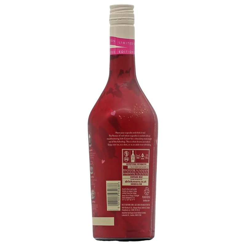 Baileys Red Velvet Cupcake Limited Edition 0,7 L 17%vol Baileys Red Velvet Cupcake Limited Edition 0,7 L 17%vol