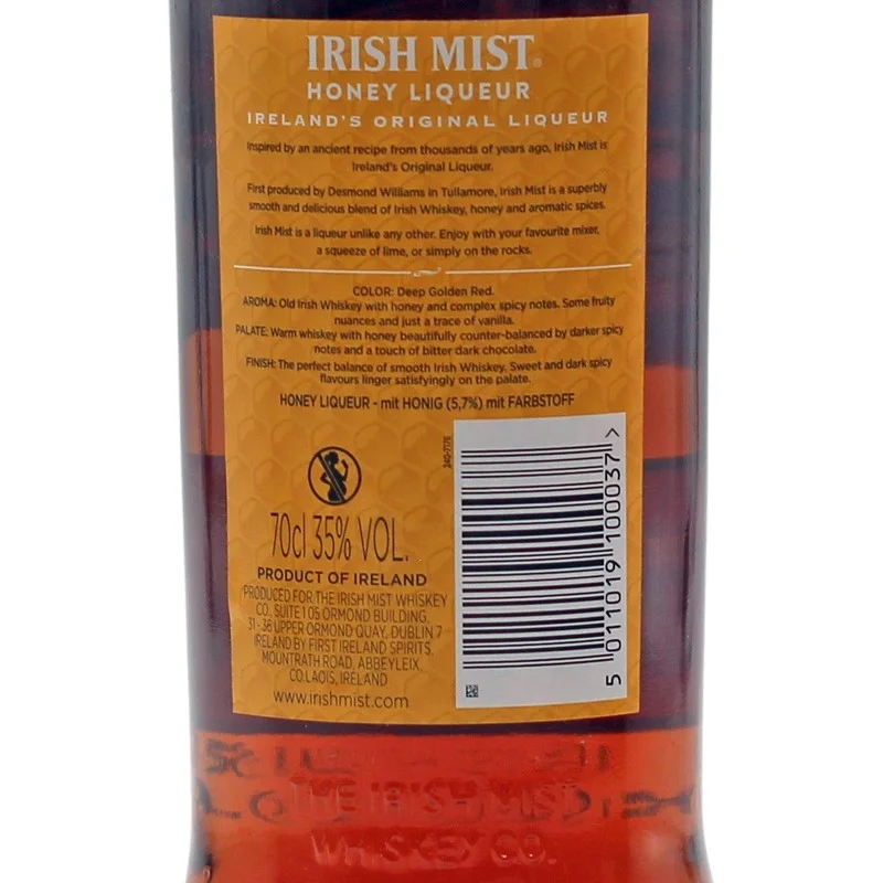 Irish Mist Whiskey Honig Likör 0,7 L 35 % vol Irish Mist Whiskey Honig Likör 0,7 L 35 % vol