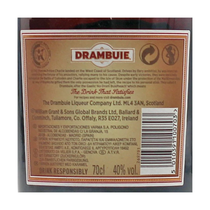 Drambuie Whisky Likör 0,7 L 40%vol Drambuie Whisky Likör 0,7 L 40%vol