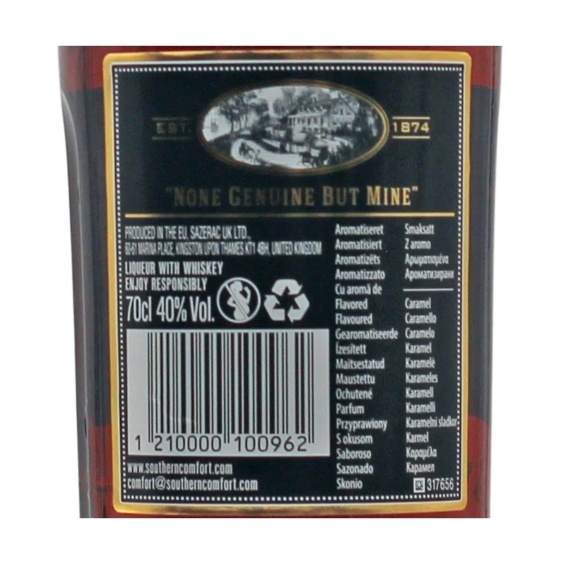 Southern Comfort Black 0,7 L 40% vol