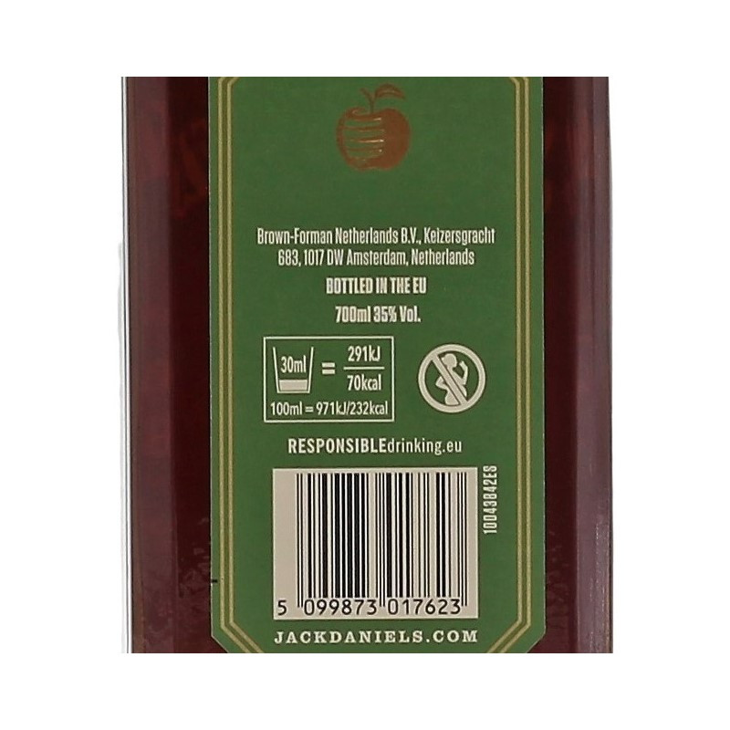 Jack Daniels Tennessee Apple Whiskey Likör 0,7 L 35% vol Jack Daniels Tennessee Apple Whiskey Likör 0,7 L 35% vol