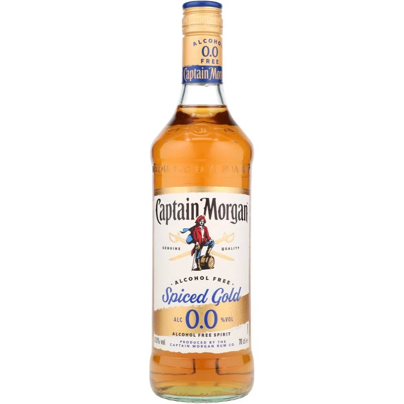 Captain Morgan Spiced Gold 0,0 alkoholfrei 0,7 L 0% vol Captain Morgan Spiced Gold 0,0 alkoholfrei 0,7 L 0% vol