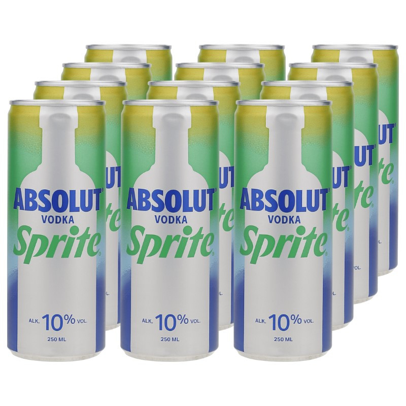 Absolut Vodka Sprite Dose 12x 0,25 L 10% vol Absolut Vodka Sprite Dose 12x 0,25 L 10% vol