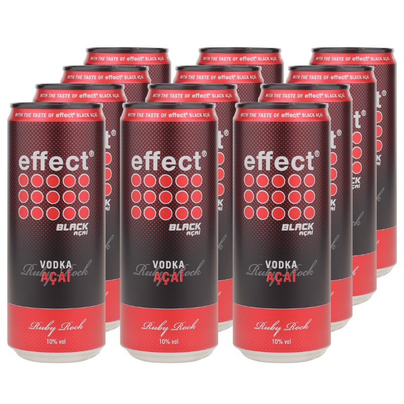 effect® Black Acai Vodka Dose 12x 0,33 L 10% vol