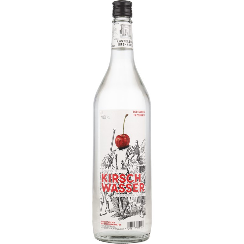 Kastelburg Kirschwasser 1 Liter 40% vol Kastelburg Kirschwasser 1 Liter 40% vol