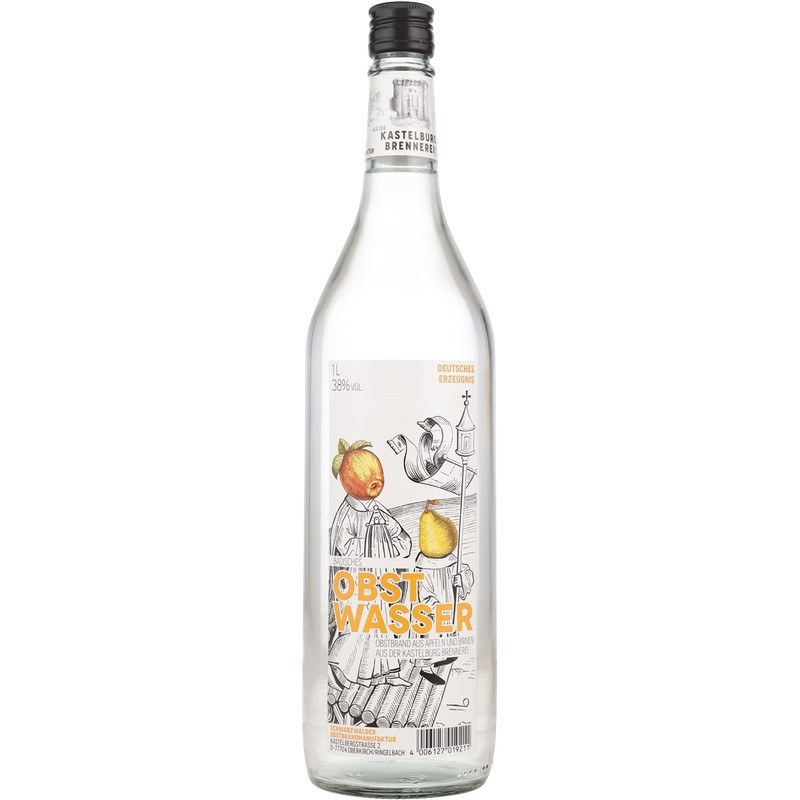 Kastelburg Obstwasser 1 Liter 38% vol Kastelburg Obstwasser 1 Liter 38% vol