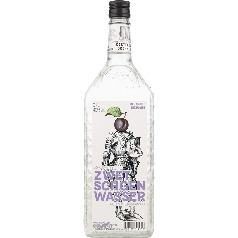 Kastelburg Zwetschgenwasser 0,7 L 40% vol