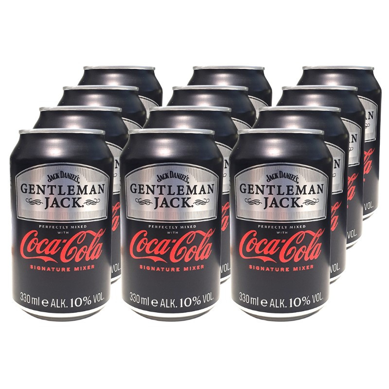 Gentleman Jack & Coca-Cola Dose 12x 0,33 L 10% vol Gentleman Jack & Coca-Cola Dose 12x 0,33 L 10% vol