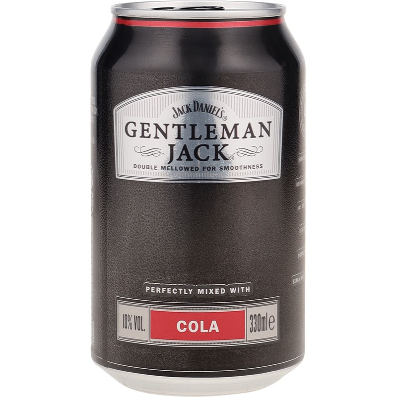 Gentleman Jack & Cola Dose 0,33 L 10% vol Gentleman Jack & Cola Dose 0,33 L 10% vol