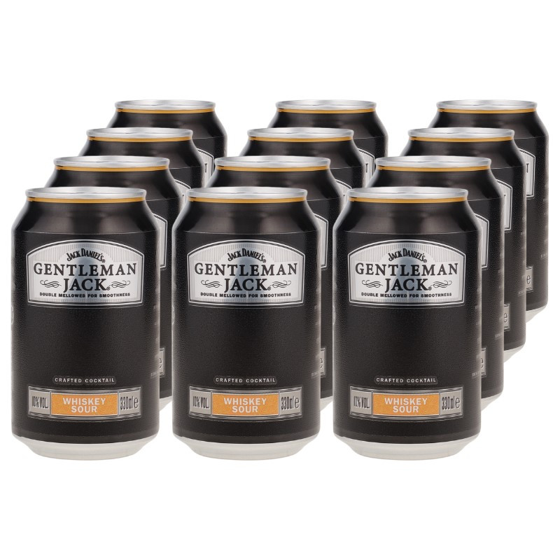 Gentleman Jack Whiskey Sour Dose 12x 0,33 L 10% vol Gentleman Jack Whiskey Sour Dose 12x 0,33 L 10% vol