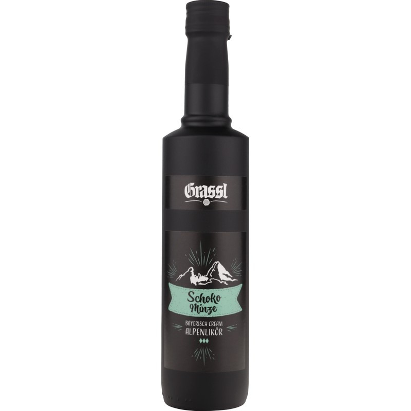 Grassl Schoko Minze Bayerischer Alpenlikör 0,5 L 17% vol