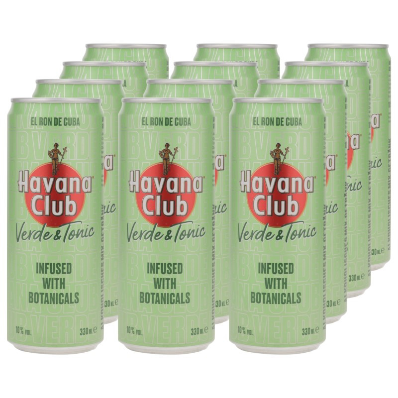 Havana Club Verde Tonic Dose 12x 0,33 L 10% vol Havana Club Verde Tonic Dose 12x 0,33 L 10% vol