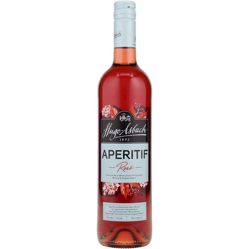 Hugo Asbach Aperitif Rosé 0,75 L 15% vol Hugo Asbach Aperitif Rosé 0,75 L 15% vol