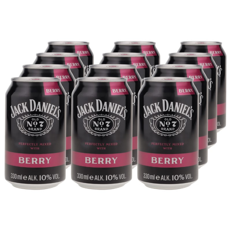 Jack Daniel's & Berry Dose 12x 0,33 L 10% vol Jack Daniel's & Berry Dose 12x 0,33 L 10% vol