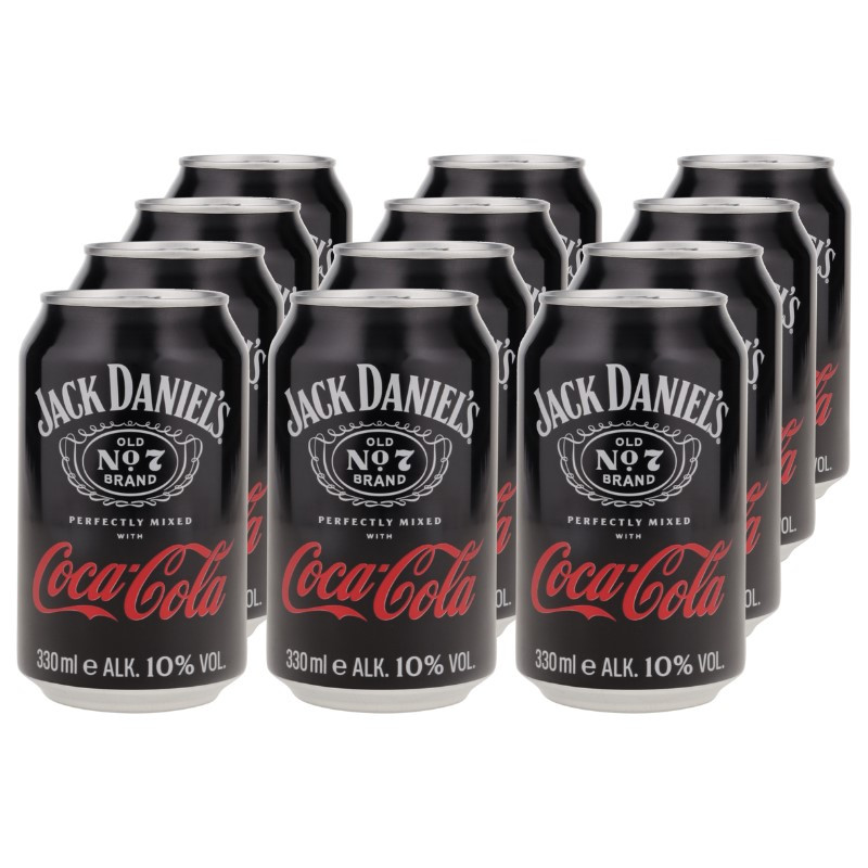 Jack Daniel's & Coca Cola Dose 12x 0,33 L 10% vol Jack Daniel's & Coca Cola Dose 12x 0,33 L 10% vol
