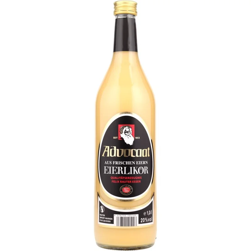 Rauter Advocaat Eierlikör 1 L 20% vol Rauter Advocaat Eierlikör 1 L 20% vol