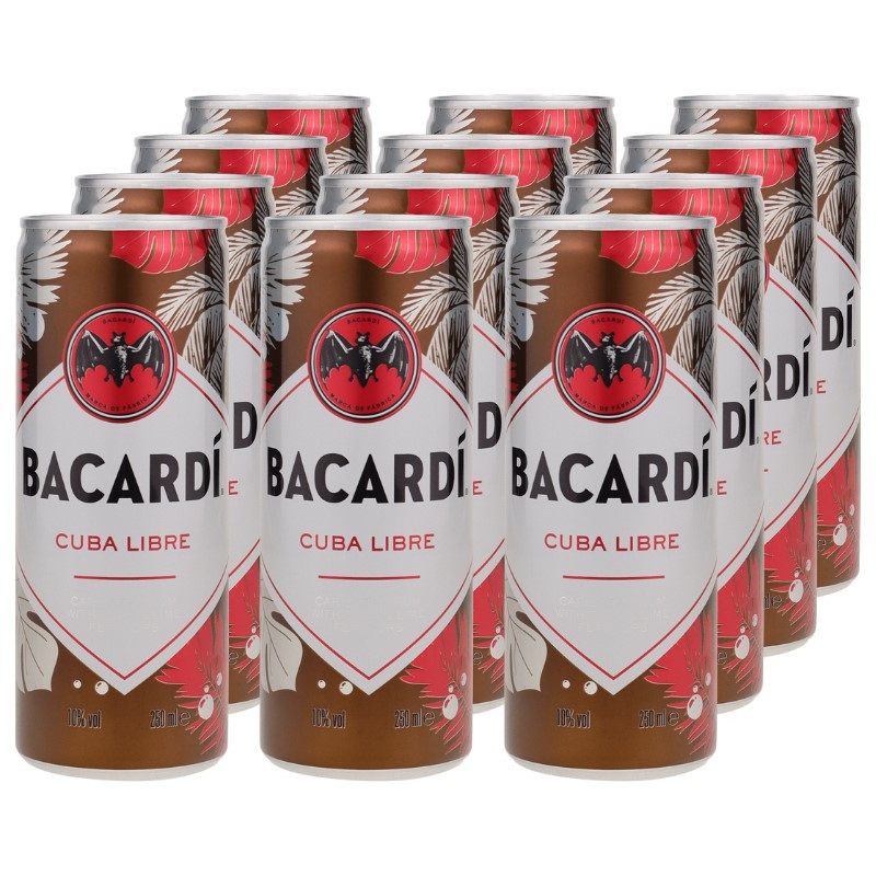 Bacardi Cuba Libre Dose 12x 0,25 L 10% vol Bacardi Cuba Libre Dose 12x 0,25 L 10% vol