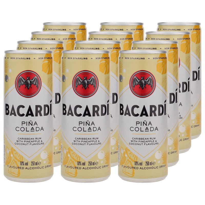 Bacardi Pina Colada Dose 12x 0,25 L 10% vol Bacardi Pina Colada Dose 12x 0,25 L 10% vol