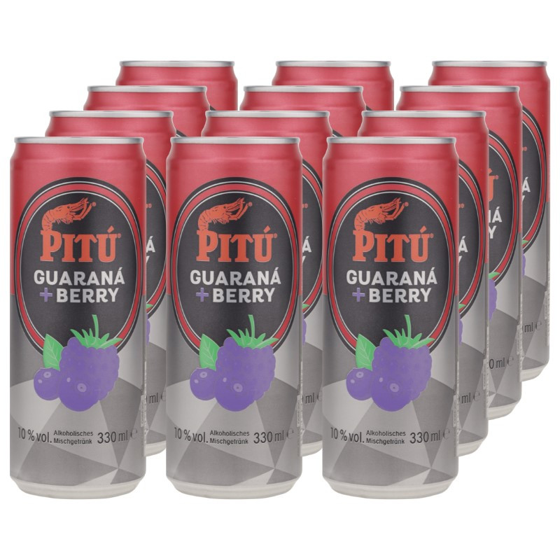 Pitú Guarana & Berry Dose 12x 0,25 L 10% vol Pitú Guarana & Berry Dose 12x 0,25 L 10% vol