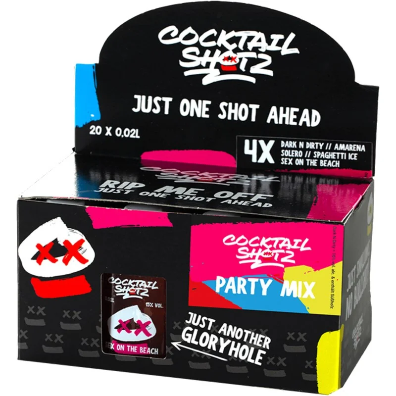 Bar Monkey Cocktail Shotz Party Mix (20x 0,02 L) 0,4 L 15,2% vol Bar Monkey Cocktail Shotz Party Mix (20x 0,02 L) 0,4 L 15,2% vol