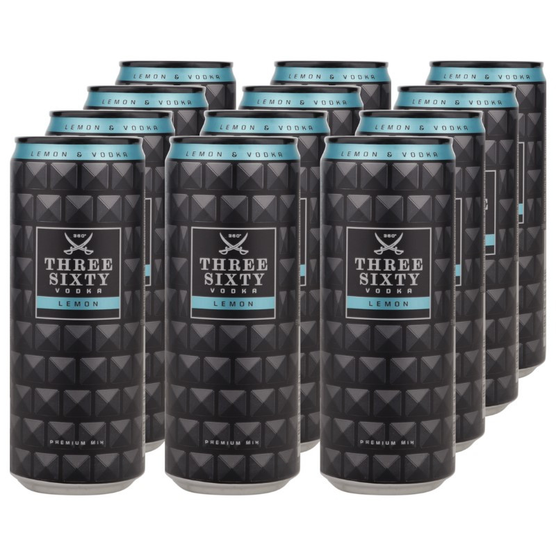 Three Sixty Vodka Lemon Dose 12x 0,33 L 10% vol Three Sixty Vodka Lemon Dose 12x 0,33 L 10% vol