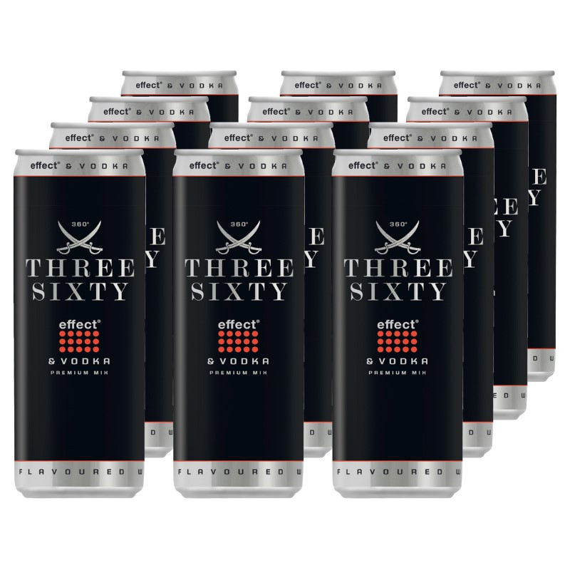 Three Sixty Vodka Energy Dose 12x 0,33 L 10% vol Three Sixty Vodka Energy Dose 12x 0,33 L 10% vol