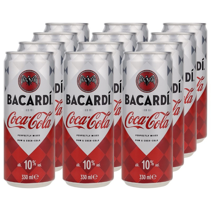 Bacardi & Coca-Cola Dose 12x 0,33 L 10% vol Bacardi & Coca-Cola Dose 12x 0,33 L 10% vol