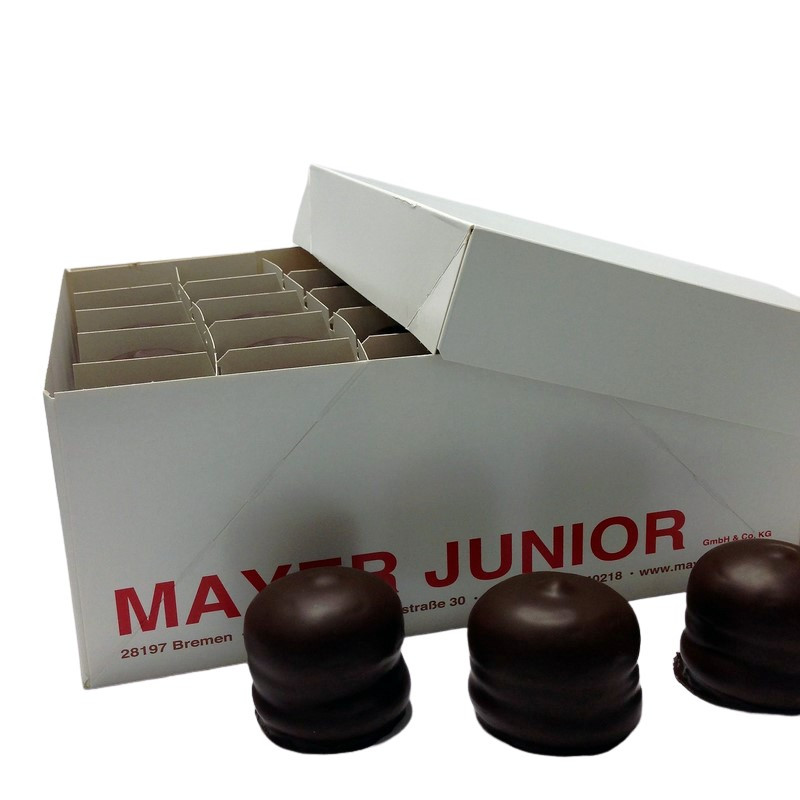 Mayer Junior Schokoküsse doppelt mit Schokolade überzogen 50er Karton Mayer Junior Schokoküsse doppelt mit Schokolade überzogen 50er Karton