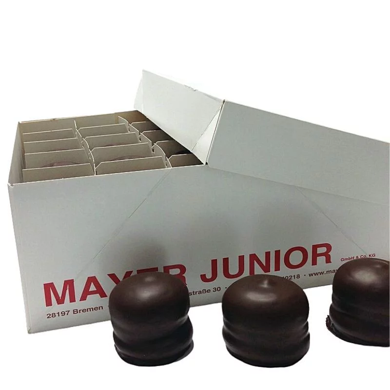Mayer Junior Schokoküsse doppelt mit Schokolade überzogen 50er Karton