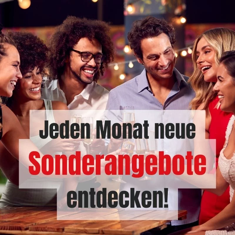 Jeden Monat neue Sonderangebote entdecken